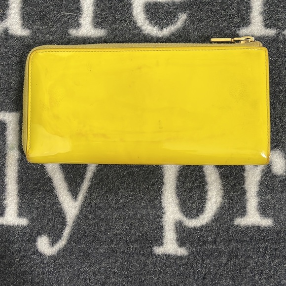 YSL Neon yellow wallet - Picture 3 of 8